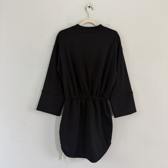 NWT Superdown Revolve Lana Sweatshirt Black Mini Dress - Picture 4 of 7